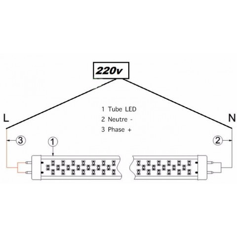 Tube néon led t8 9w 60cm - couleur eclairage : blanc neutre 4000k - 5500k