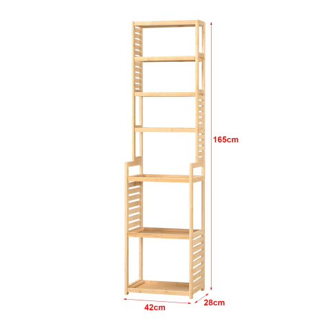 Étagère à 7 niveaux pour salle de bain cusine salon 165 x 42 x 28 cm helloshop26 03_0007071