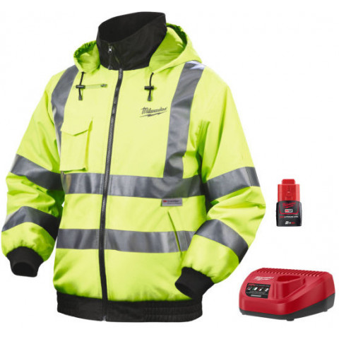 Veste chauffante haute visibilité milwaukee - 4933446000 - Taille au choix