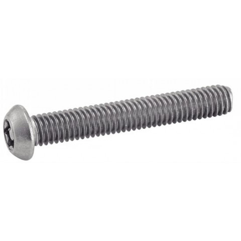Vis à métaux tête bombée 6 lobes inviolable acton inox a2 7380 - 4x20mm - boite de 100 - 628054x20
