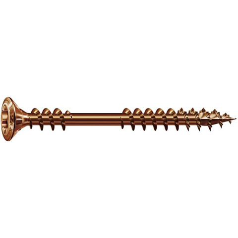 Vis terrasse SPAX 4.5x60mm Tête cyl. T-STAR plus T25 - Pointe CUT - inox A2 antique - 100 unités - 25479004506022
