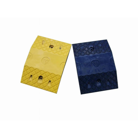 2 ralentisseurs noir et jaune 250 mm VISO - 250 x 400 x 70 mm - 5 à 10 km/h - SPEED70