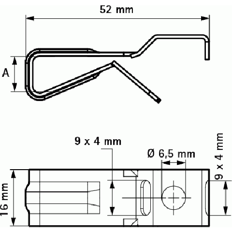 Attache de bord de tôle WALRAVEN Britclips PCM - 10-12 mm - 52350018