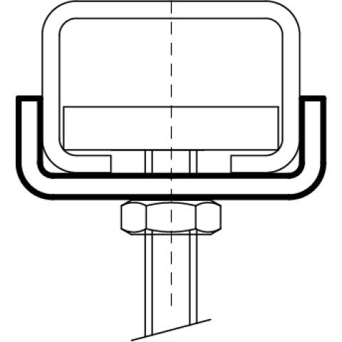 Plaques de verrouillage WALRAVEN BIS U - Ø10.5 mm - Pour rail WM1-35 - 6535110