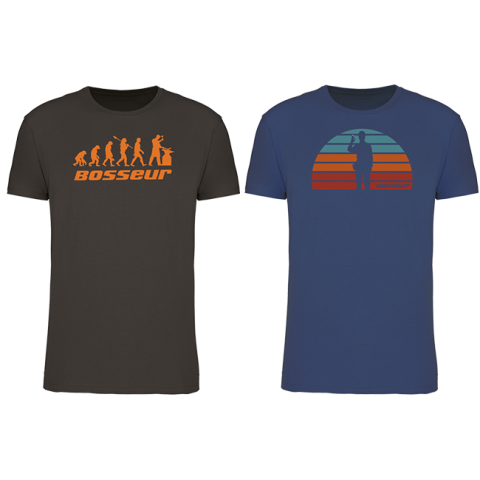 Lot de 2 t-shirt de travail BOSSEUR Evo Taupe - 12230-002