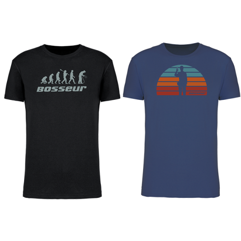 Lot de 2 t-shirt de travail BOSSEUR Evo Noir - 12232-006