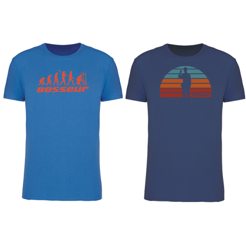 Lot de 2 t-shirt de travail BOSSEUR Evo Bleu royal - 12237-006