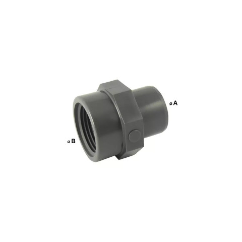 Adaptateur male à coller / femelle à visser en pvc - ø a: 20mm | ø b: 3/4''