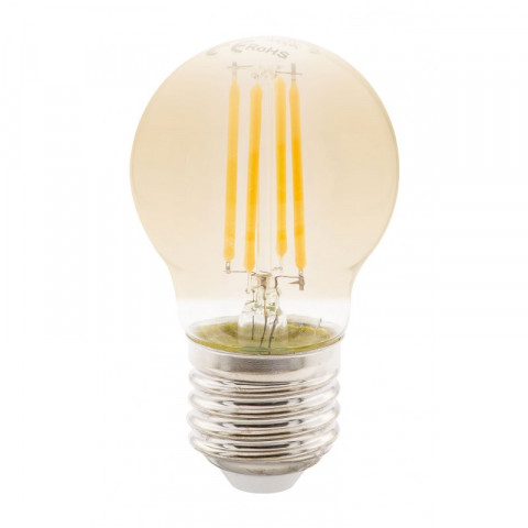 Filament ambrée sphérique 4w culot e27