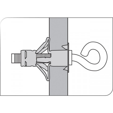 Boîte de 25 Pitons embase PAE SCELL-IT - 6 x 60 mm - PAE0660