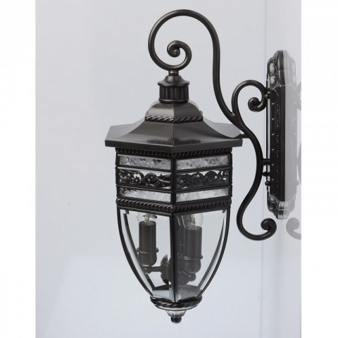 Applique d'extérieur laiton street 3 ampoules 30 cm