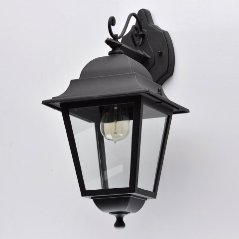 Applique d'extérieur noire street 1 ampoule 27 cm