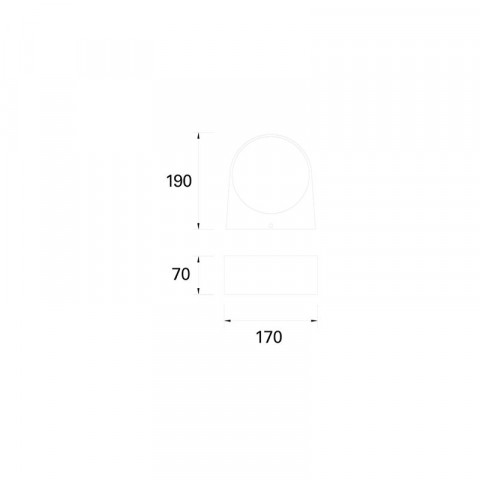 Applique de jardin mayor 1 ampoule