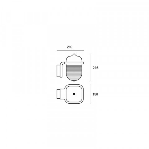Applique de jardin road 1 ampoule
