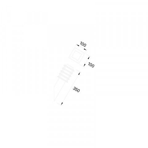 Applique de jardin siljan 1 ampoule