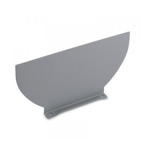 Applique delfos, aluminium et verre, gris