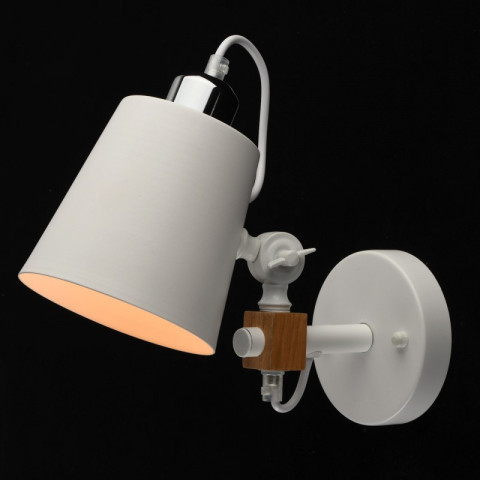 Applique murale blanche megapolis 1 ampoule 25 cm