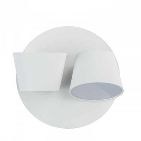 Applique murale blanche techno 2 ampoules 13 cm