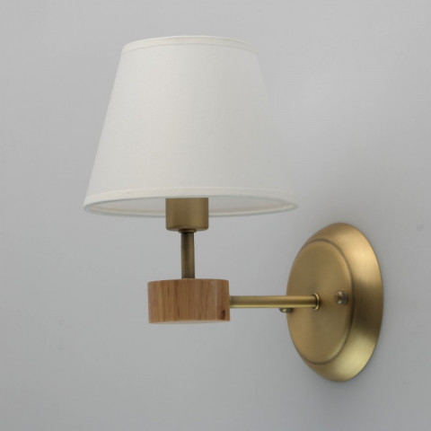 Applique murale dorée megapolis 1 ampoule 20 cm