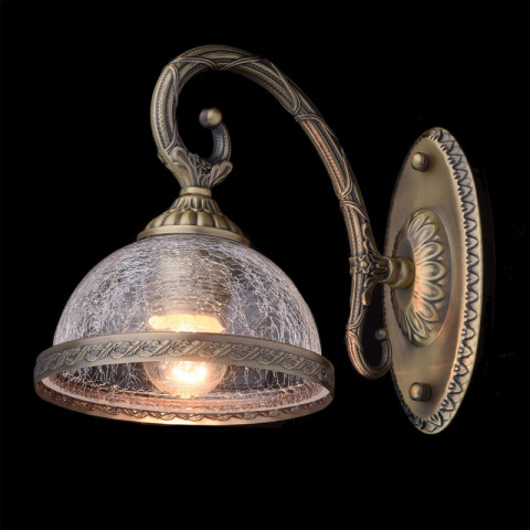 Applique murale laiton classic 1 ampoule 27 cm