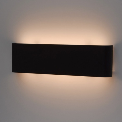 Applique murale noire techno 2 ampoules 3.5 cm