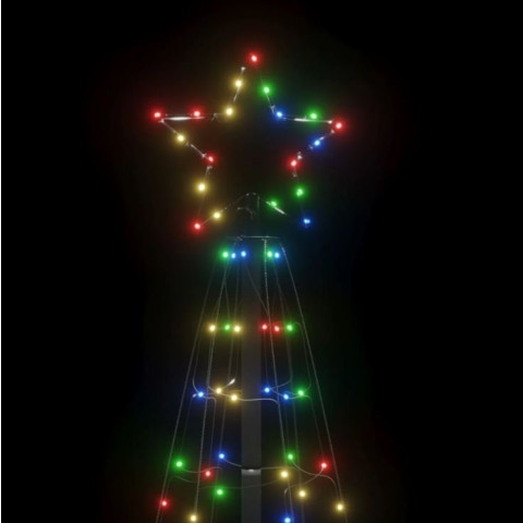 Arbre de Noël lumineux avec piquets 220 LED - Couleur d'éclairage et hauteur au choix
