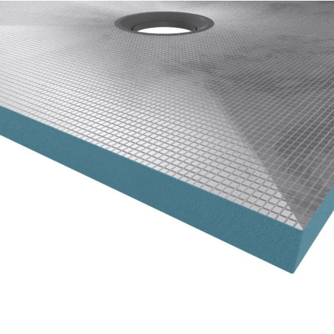 Bac receveur de douche à carreler 90x90cm recoupable sur mesure pour douche à l’italienne Aurlane - FAC037
