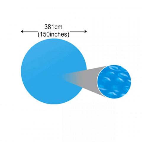 Vidaxl Bache Solaire A Bulles Flottant 250 Cm Couverture De Piscine Ronde Isita Com Mx