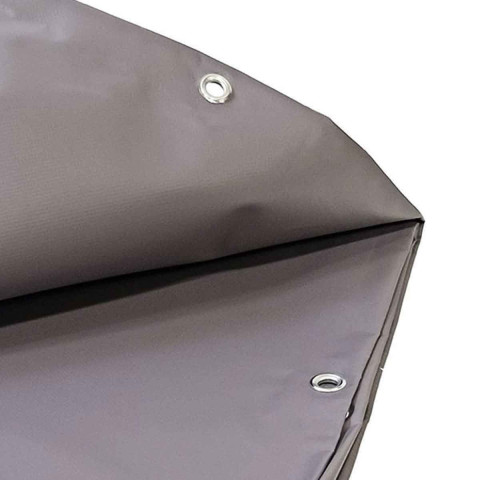 Bâche de Protection Grise TECPLAST - XP 640 - Bâche PVC étanche - Résistance Anti-UV - Dimensions au choix