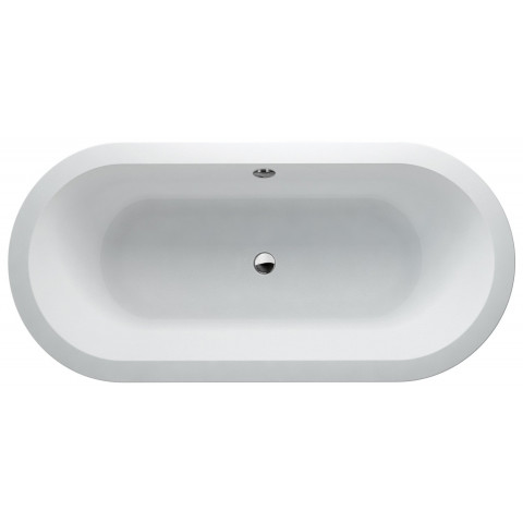 Cleargreen baignoire en îlot ovale arrondie freestark r33 174x80 écologique