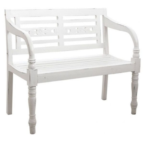 Banc 2 places en acajou - Coloris au choix