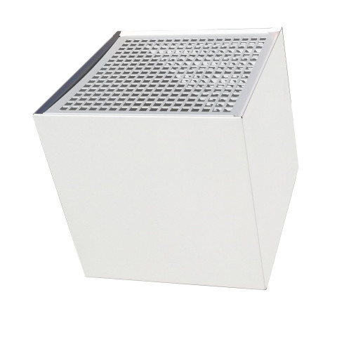 Boîte à eaux carrée 200x200 mm Ø80 mm + grille stop-feuille - Coloris au choix