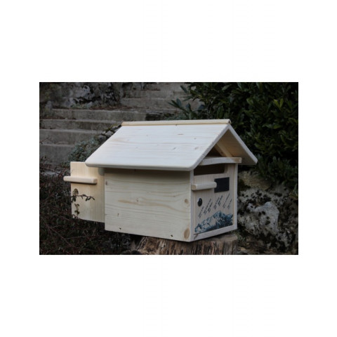 Boîte aux lettres en bois créastuce : altitude (2 portes)