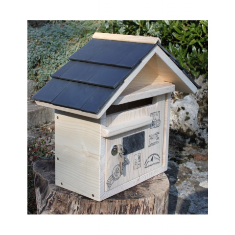 Boîte aux lettres en bois créastuce : routard (courte prestige)