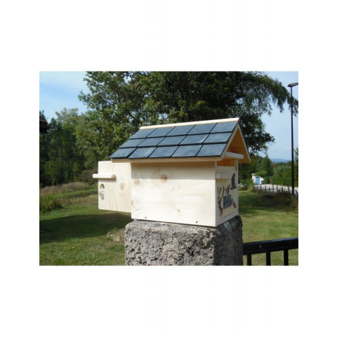 Boîte aux lettres en bois créastuce : st hubert (2 portes prestige)
