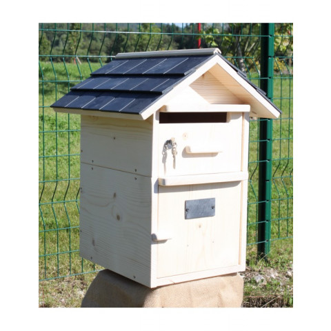 Boîte aux lettres en bois créastuce bois suisse prestige