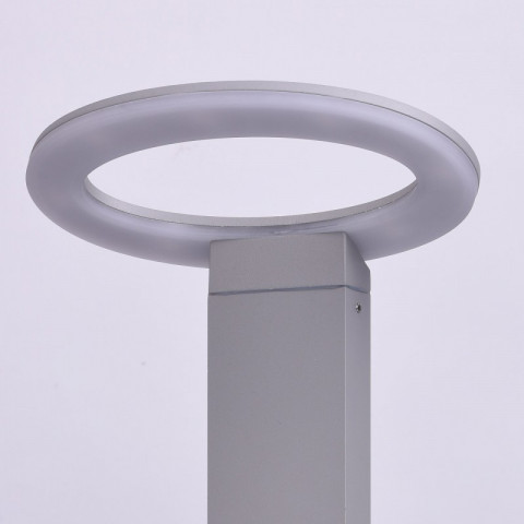 Borne d'extérieur grise street 1 ampoule 60 cm