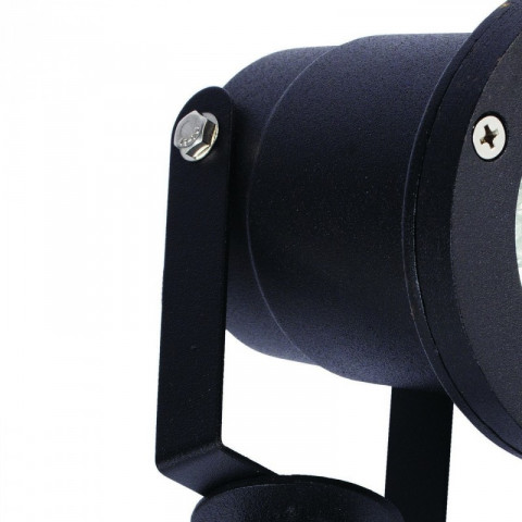 Borne d'extérieur noire street 1 ampoule 28 cm