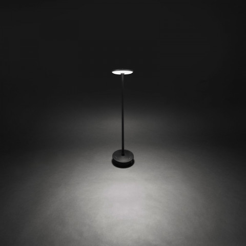 Borne invisible, aluminium et polycarbonate, noir