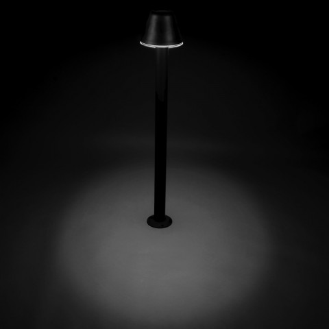 Borne smile 110 cm, polypropylène et polycarbonate, noir