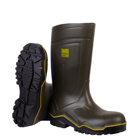 Bottes De Travail Vertes RUBBER LINE - SOLIDUR - RLO4VT-48