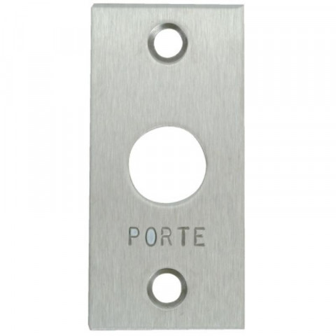 Bouton poussoir seul inox avec pré-câblage.