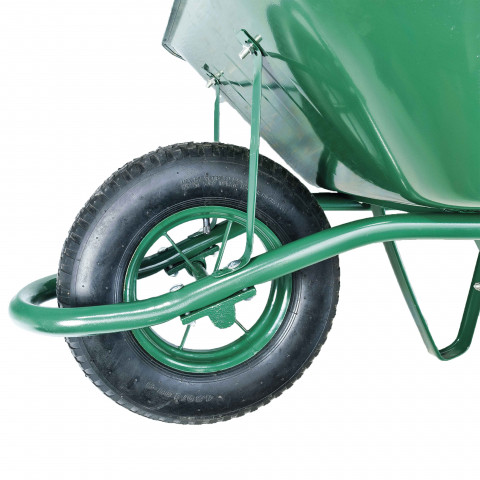 Brouette métal 85 litres roue gonflée