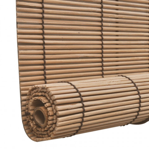 Store enrouleur bambou brun 120 x 160 cm fenêtre rideau pare-vue volet roulant 