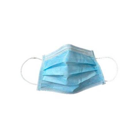 Masque chirurgical 3P Bleu à usage unique Type II norme CE - CRISTAL HYGIENE - Boîte de 50 U - F1480000
