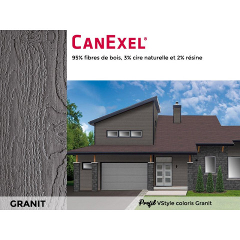 Double lame avec cannelure biseautée CanExel® - Profil VSTYLE - Paquet de 4 lames - Coloris au choix