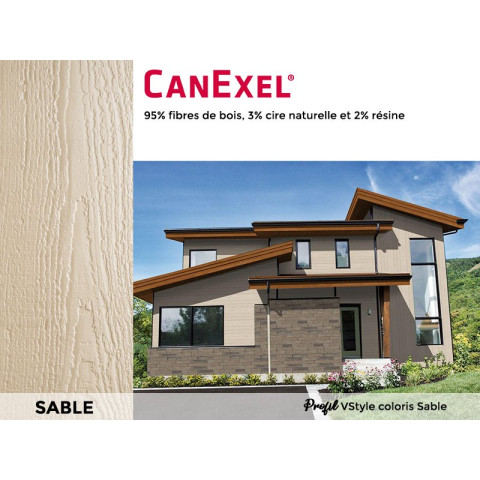 Double lame avec cannelure biseautée CanExel® - Profil VSTYLE - Paquet de 4 lames - Coloris au choix