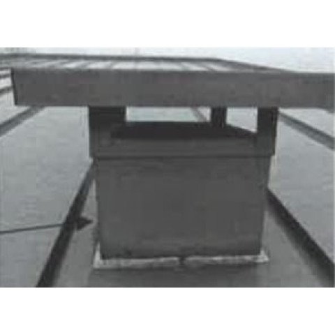 Chapeau de ventilation 200X200 ZINC VZ - Coloris, diamètre et option grille anti oiseau au choix 