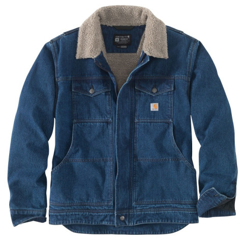 Veste jean CARHARTT col sherpa - S1 105478