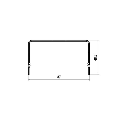 Carter moteur blanc 1160 mm